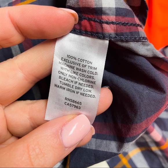 Tucker & Tate Gray Plaid Short Sleeve Button Up Boys Size L 10/12 NWT - Picture 8 of 8